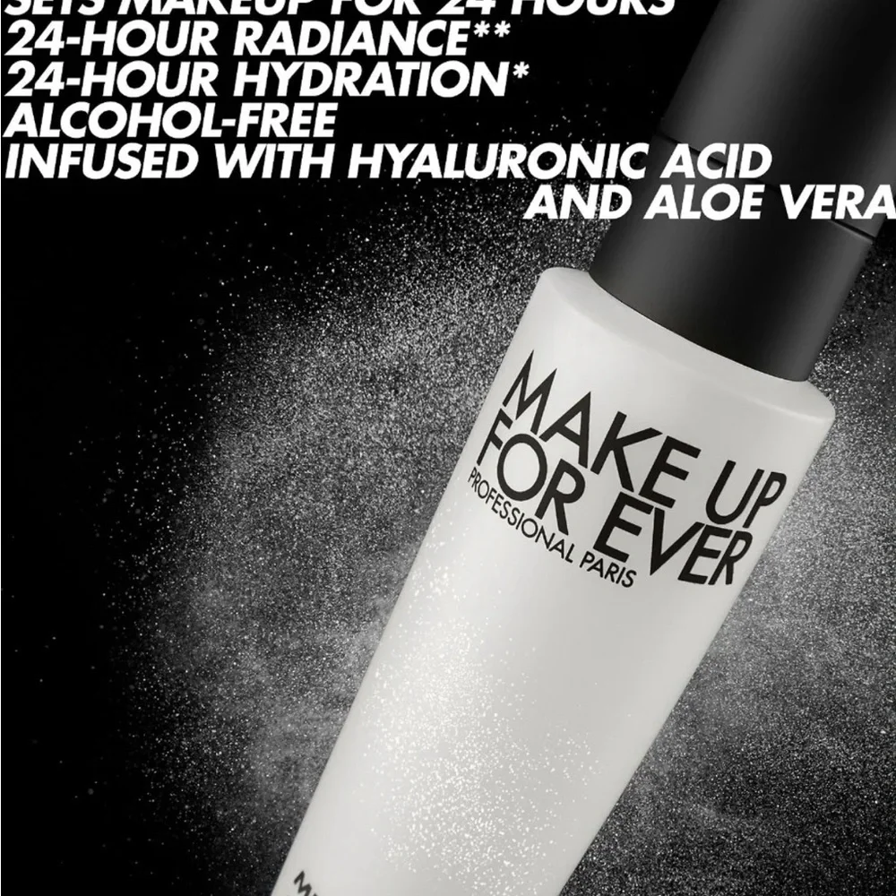 Make Up For Ever O2 Mist & Fix 24Hr Hydrating Setting Spray Travel Size bundle
